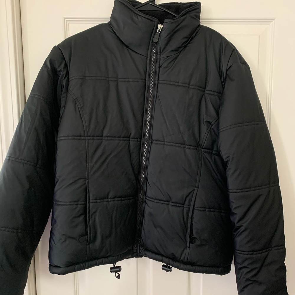 Black KC Collections Puffer Jacket
